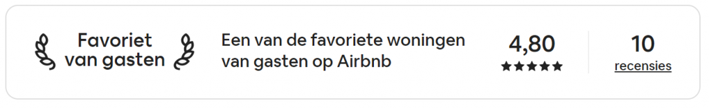 Favoriet van gasten op Airbnb
