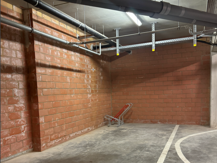 Private bicycle parking for returning guests