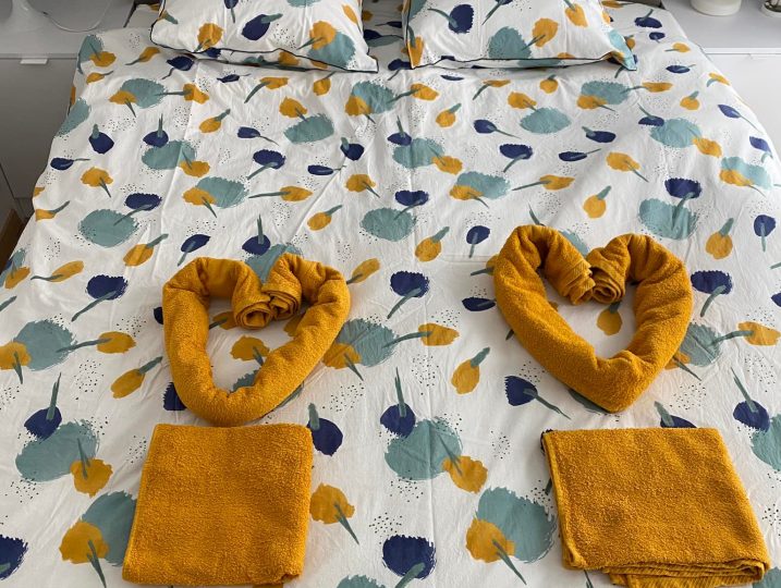 Made-up beds